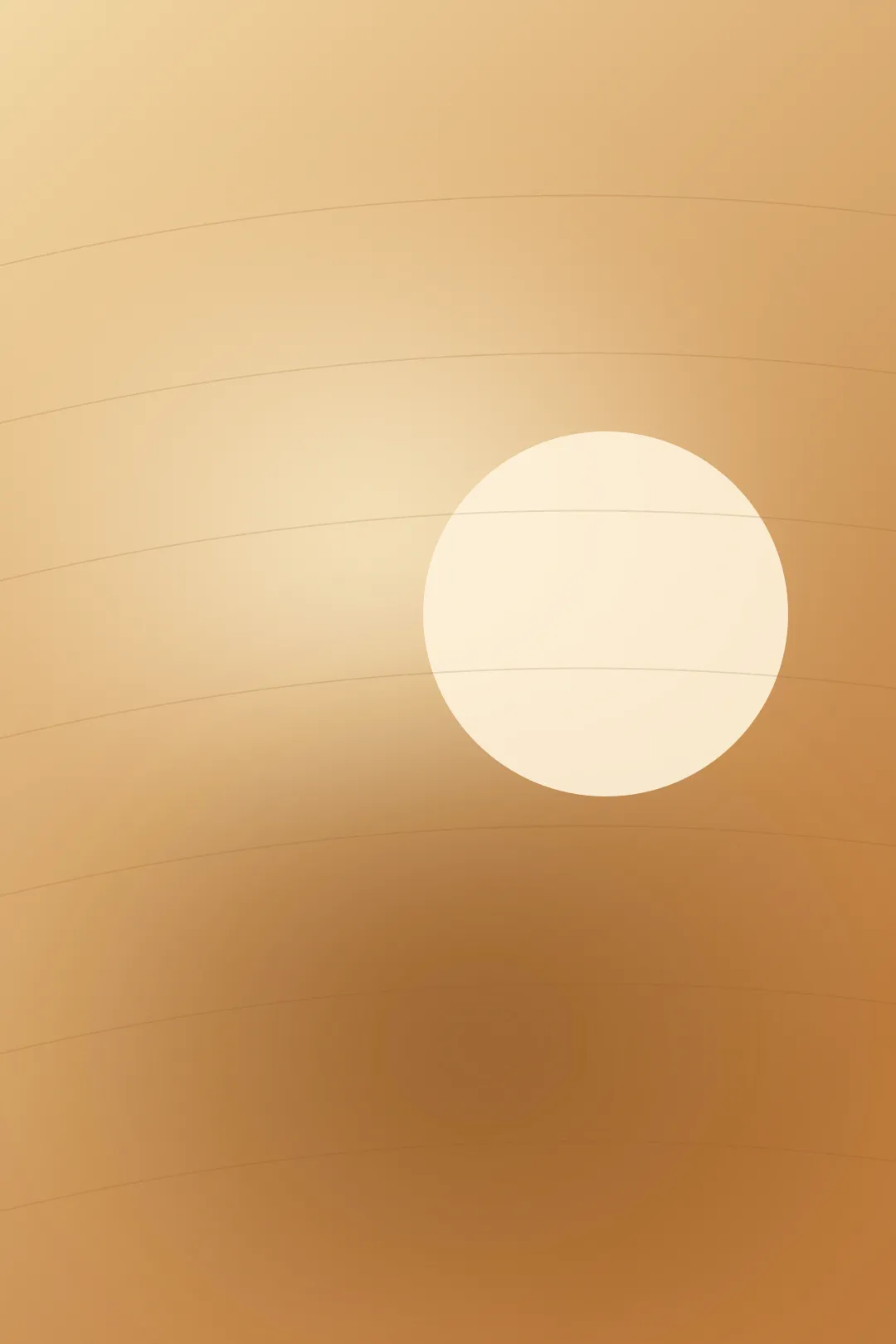 Amber field with a thin horizon line